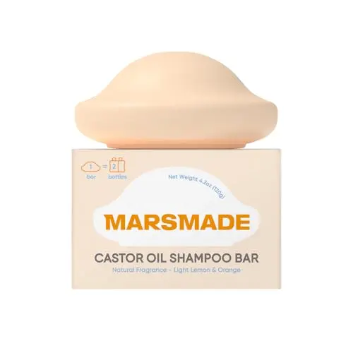 Marsmade Castor Oil Shampoo Bar for hair growth and moisture