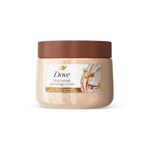 Dove Exfoliating Body Scrub in Brown Sugar and Coconut Butter scent