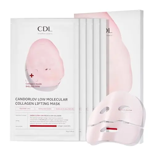 CANDORLOV Overnight Collagen Hydrogel Mask 5-pack with PDRN