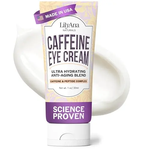 LilyAna Naturals Caffeine Eye Cream tube