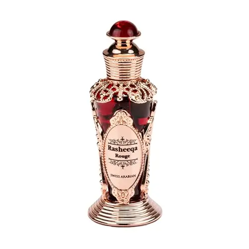 Swiss Arabian Rasheeqa Rouge concentrated perfume oil bottle