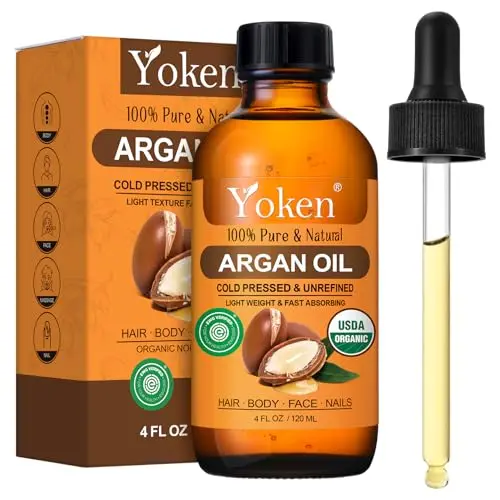 Yoken Organic Argan Oil for hair, face and skin care