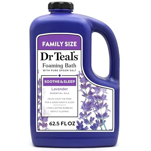 Dr Teal's Foaming Bath large 62.5 fl oz bottle with lavender scent