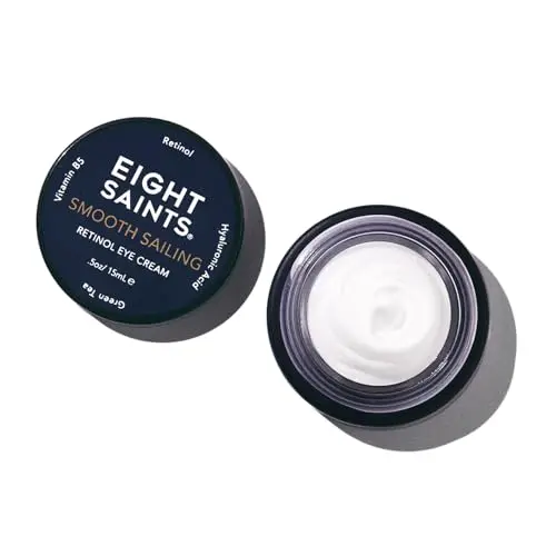 Eight Saints Retinol Eye Cream in white and green packaging