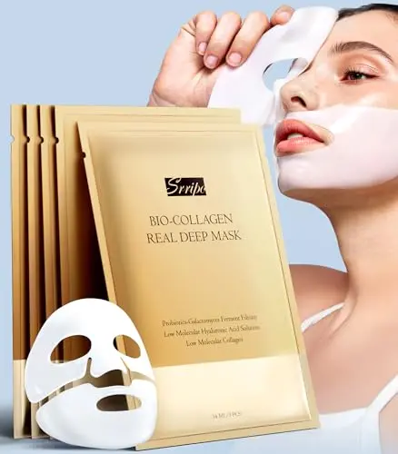 Srripo Radiant Glow Collagen Overnight Face Mask sheets