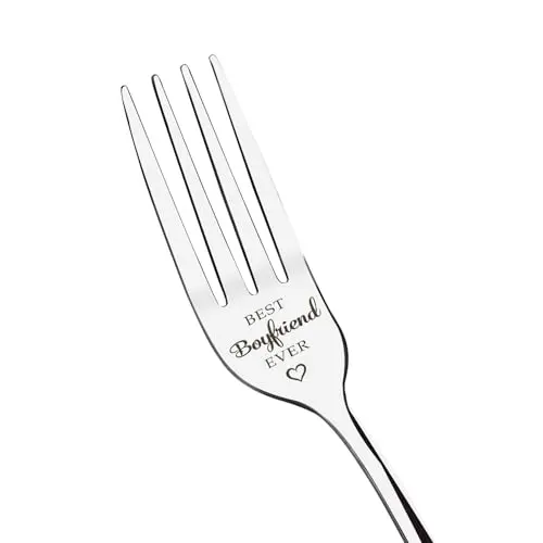 Nuozodki stainless steel fork with engraved boyfriend gift message