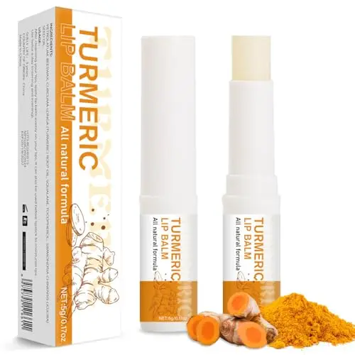 MUREND two-pack of orange turmeric lip balm sticks