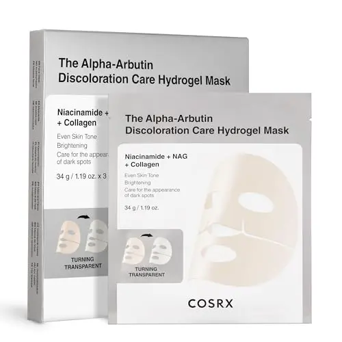 COSRX Alpha-Arbutin Hydrogel Face Mask for skin discoloration treatment