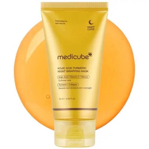 medicube Wrapping Mask Kojic Acid Turmeric overnight peel-off mask jar