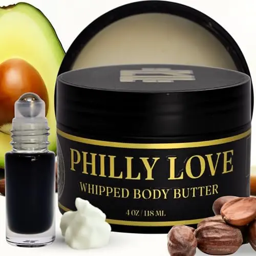 Rich in Flesh Naturals Cologne Body Butter with Philly Love scent roller