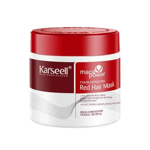 Karseell Red Hair Mask color depositing conditioner bottle