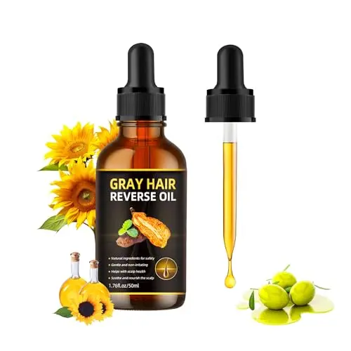 Jiaoming Natural Gray Hair Reverse Serum Oil bottle