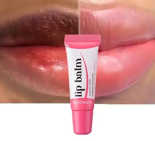Pink melanin mask lip gloss balm