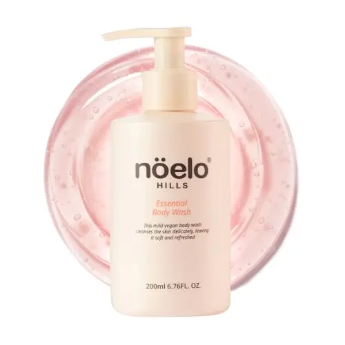 Noelo Hills Essential Body Wash bottle with modern, clean design