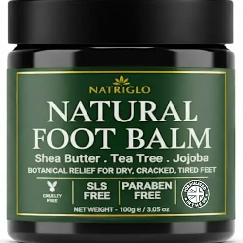 natriglo Organic Tea Tree Foot Balm in a jar
