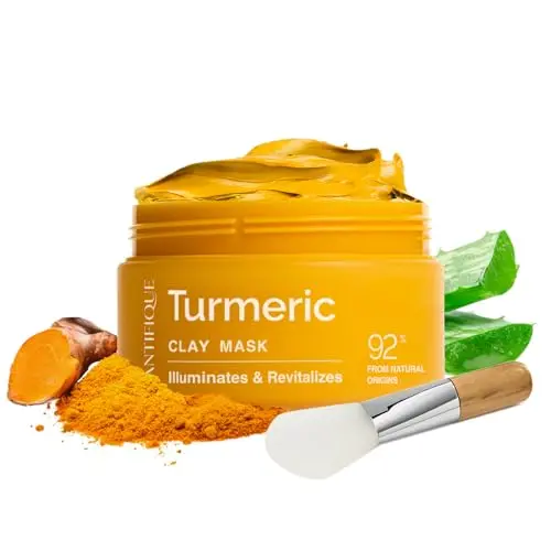 PLANTIFIQUE Korean Turmeric Clay Mask jar for face and body
