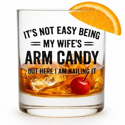 Glassicle funny 11oz whiskey glass with humorous text