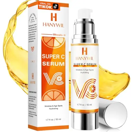 HANYWIL 20% Super Vitamin C Serum bottle with vacuum pump