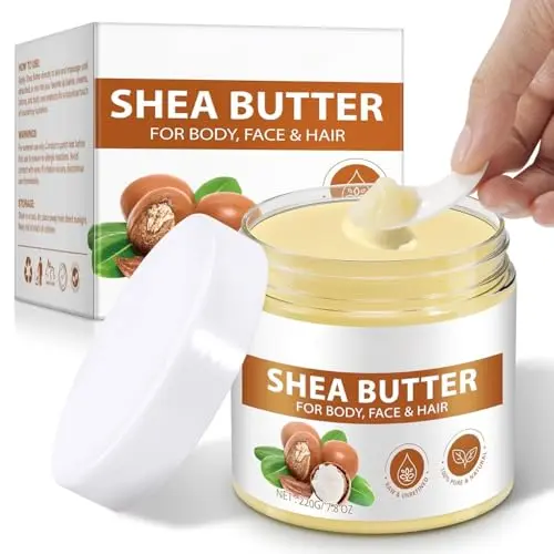 ZIXAOK 100% Pure & Unrefined Organic Raw Shea Butter jar