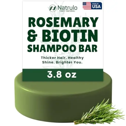 Solid Rosemary Biotin Shampoo Bar for hair growth