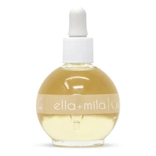 ella+mila Vanilla Dream Nourishing Cuticle Oil bottle with dropper