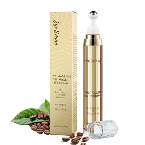 MUOCOBU 5% Caffeine Eye Serum with stainless steel rollerball