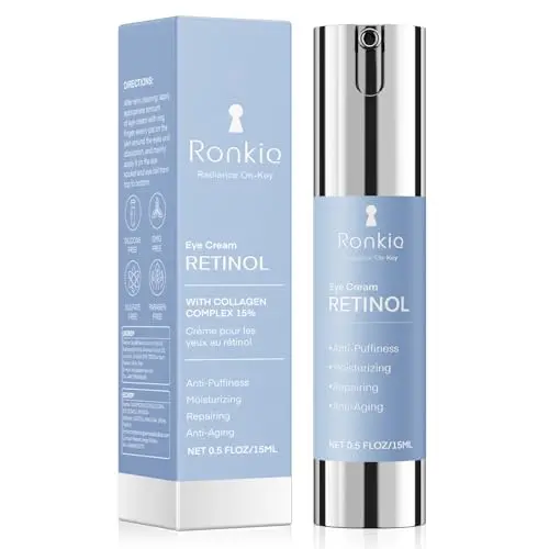 Ronkie Retinol Eye Cream for Dark Circles in simple packaging