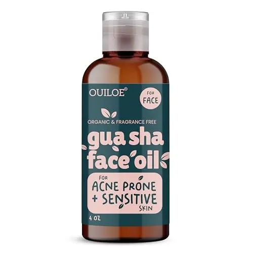 Ouiloe unscented, non-comedogenic gua sha oil for sensitive skin