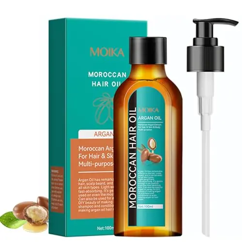 TRIMYFITER Moroccan Argan Oil serum bottle for frizzy and damaged hair