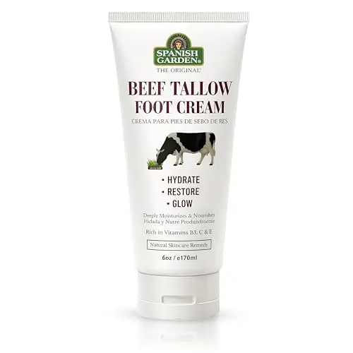 Spanish Garden Beef Tallow Foot Cream jar